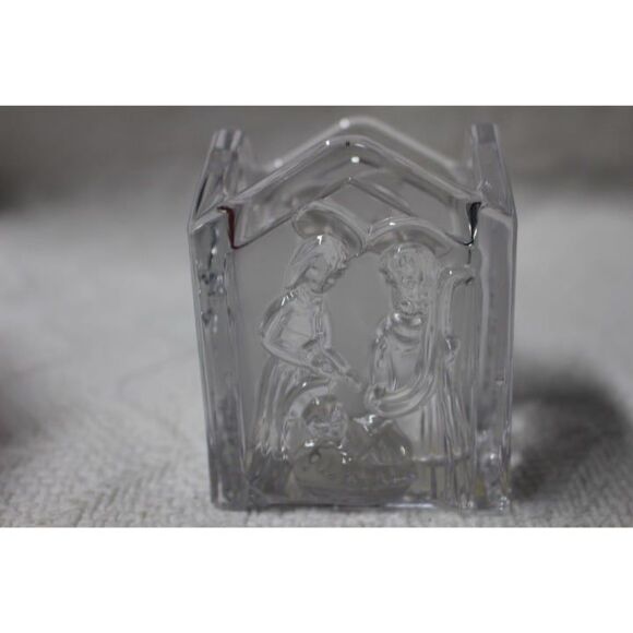 MIKASA Square Frosted Holy Lights Votive Candle Holder (Pre-Owned) - Picture 3 of 4